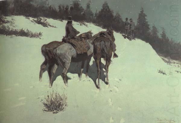 Frederic Remington A Reconnaissance (mk43) china oil painting image